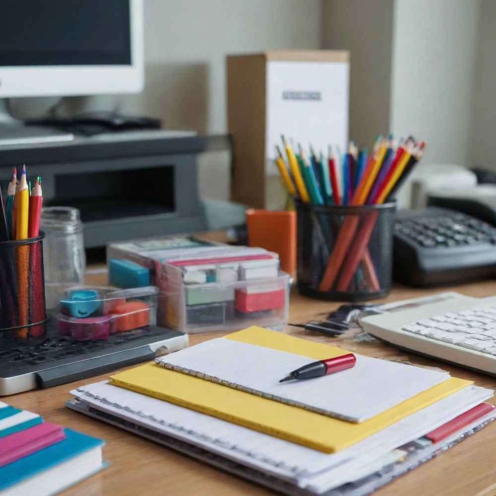suministros artículos papelería oficina