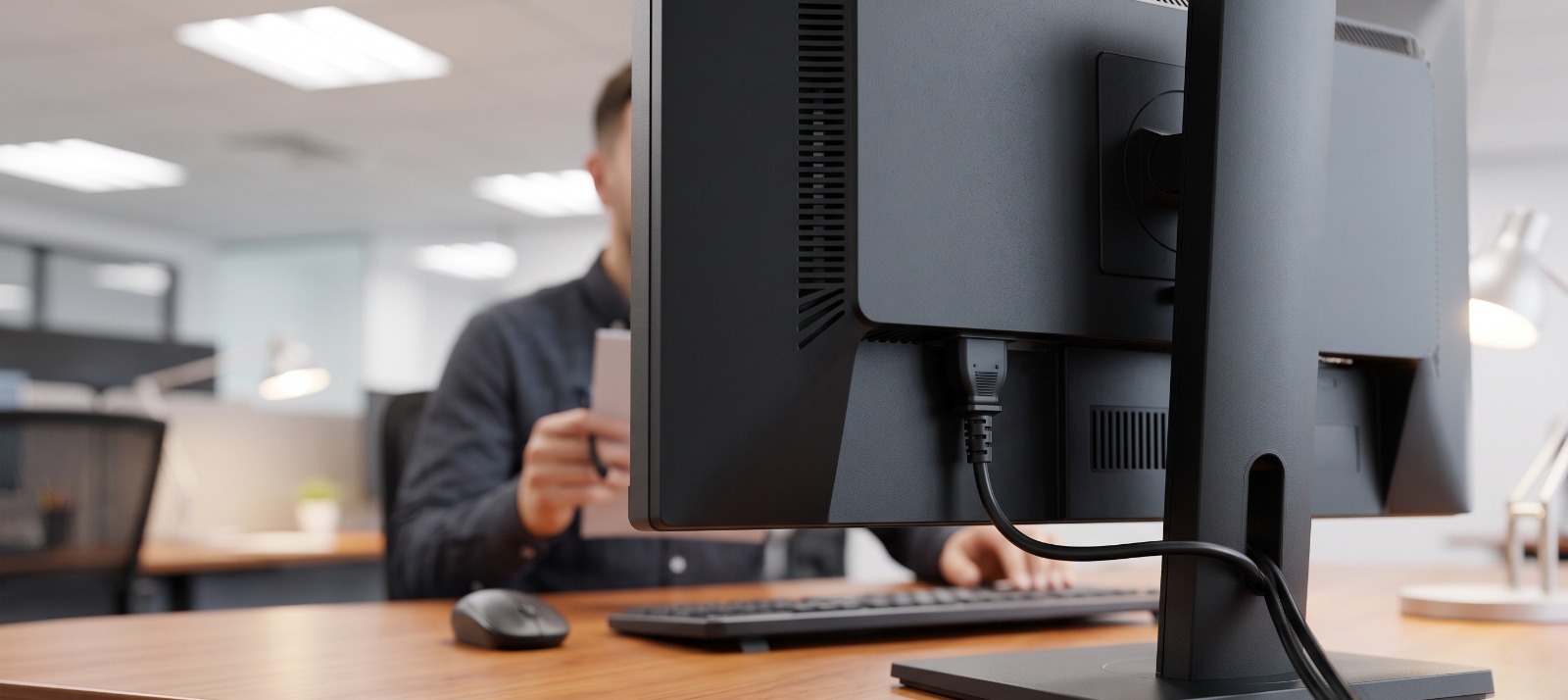 cable poder calibre 18aw utilizado en un computador de mesa